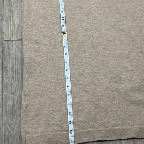 Mango MNG Dress Knit Sweater Beige Tan Sleeveless Mock Neck Sheath Side Split - Picture 6 of 13